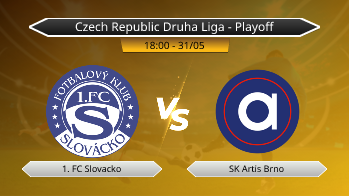 Czech Republic Druha Liga - Playoff 1. FC Slovacko VS SK Artis Brno