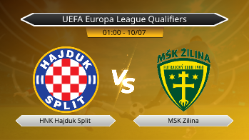UEFA Europa League Qualifiers - HNK Hajduk Split vs MSK Zilina