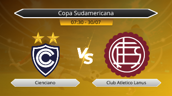 Copa Sudamericana Cienciano VS Club Atletico Lanus
