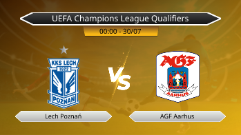 UEFA Champions League Qualifiers Lech Poznań VS AGF Aarhus
