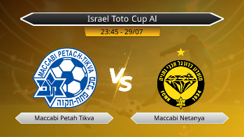 Israel Toto Cup Al Maccabi Petah Tikva VS Maccabi Netanya