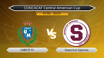 CONCACAF Central American Cup UMECIT FC VS Deportivo Saprissa