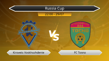 Russia Cup Kirovets Voskhozhdenie VS FC Tosno