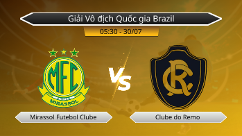 Giải Vô địch Quốc gia Brazil Mirassol Futebol Clube VS Clube do Remo