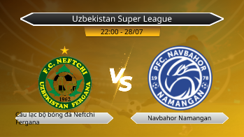 Uzbekistan Super League Câu lạc bộ bóng đá Neftchi Fergana VS Navbahor Namangan