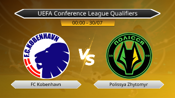 UEFA Conference League Qualifiers FC Kobenhavn VS Polissya Zhytomyr
