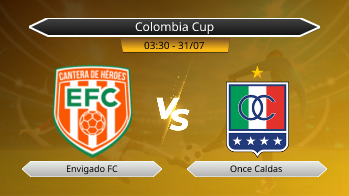 Colombia Cup Envigado FC VS Once Caldas