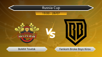 Russia Cup BoMiK Tsivilsk VS Fankom Broke Boys Kirov
