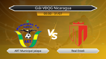 Giải VĐQG Nicaragua ART Municipal Jalapa VS Real Esteli