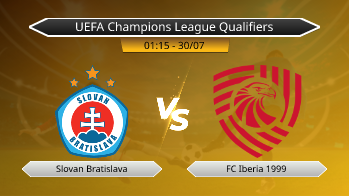 UEFA Champions League Qualifiers Slovan Bratislava VS FC Iberia 1999