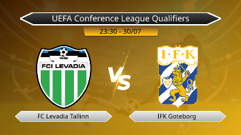UEFA Conference League Qualifiers FC Levadia Tallinn VS IFK Goteborg