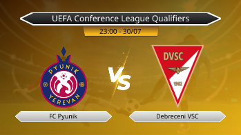 UEFA Conference League Qualifiers FC Pyunik VS Debreceni VSC