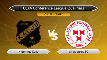 UEFA Conference League Qualifiers JK Nomme Kalju VS Shelbourne FC