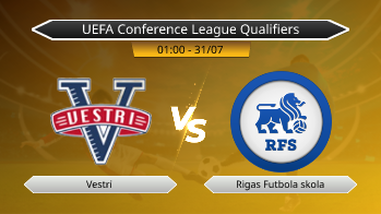 UEFA Conference League Qualifiers Vestri VS Rigas Futbola skola