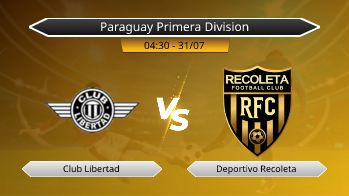 Paraguay Primera Division Club Libertad VS Deportivo Recoleta