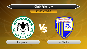 Club Friendly Konyaspor VS Al Dhafra