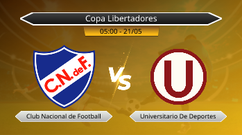 Copa Libertadores Club Nacional de Football VS Universitario De Deportes