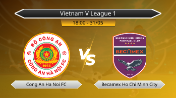 Vietnam V League 1 - Cong An Ha Noi FC vs Becamex Ho Chi Minh City
